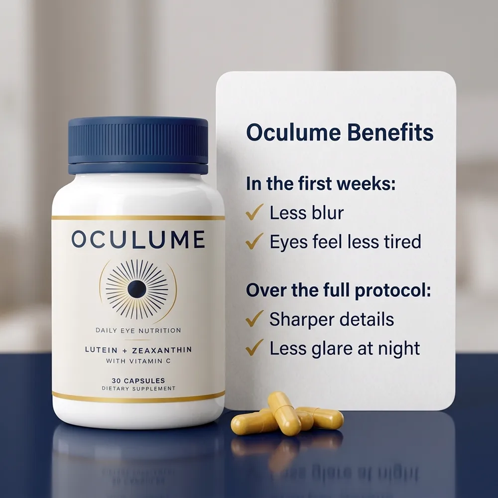 Oculume benefits: sharper details and less glare at night